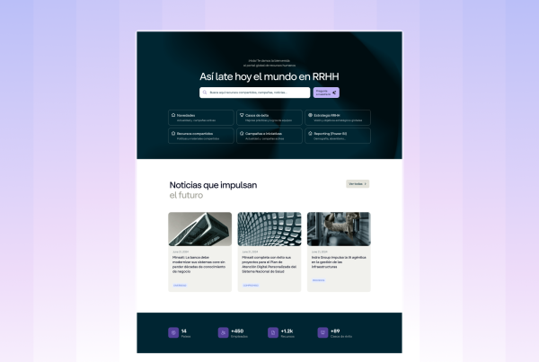 Portal interno de Recursos Humanos para Indra Group